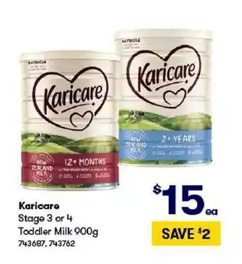 BIG W Karicare stage 3 or 4 taddler milk offer
