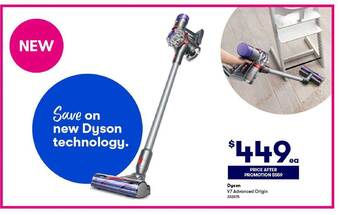 BIG W Dyson v7 advanced origin offer