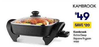 BIG W Kambrook extra deep square frypan offer