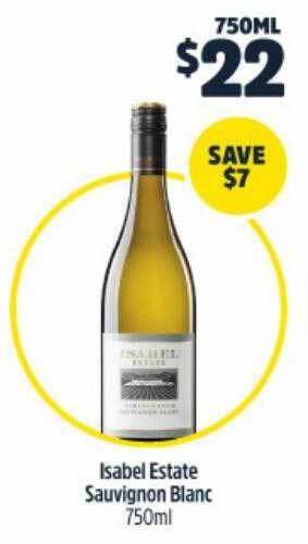 BWS Isabel estate sauvignon blanc offer