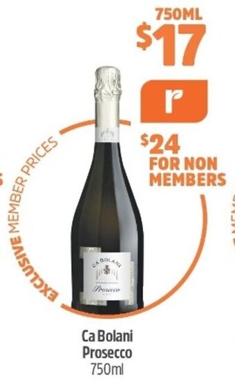Woolworths Ca Bolani Prosecco 750ml offer