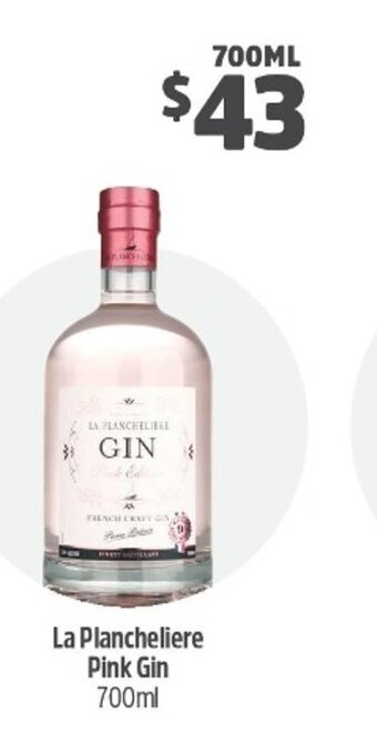 Woolworths La Plancheliere Pink Gin 700ml offer