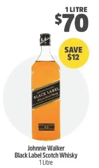 Woolworths Johnnie Walker Black Label Scotch Whisky 1 Litre offer