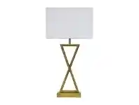 LivingStyles Kizz Metal Base Table Lamp, Antique Brass offer