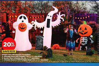 Spotlight Spooky hollow inflatable decorations offer