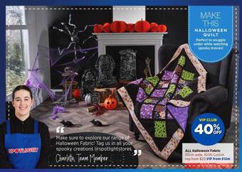 Spotlight All halloween fabric offer