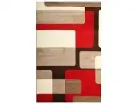 LivingStyles Aura Dove Modern Rug, 280x380cm, Red offer