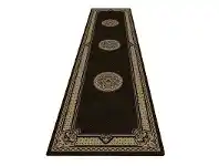 LivingStyles Shiraz Margaret Oriental Runner Rug, 80x300cm, Black offer