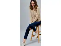 Harris Scarfe Savannah Side Button Crew Knit Jumper offer