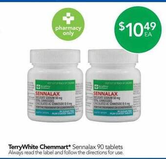 Terry White Terrywhite chemmart sennalax offer