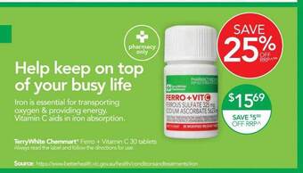 Terry White Terrywhite chemmart offer