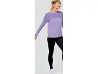 Harris Scarfe LMA Active Jacquard Insert Long Sleeve Tee offer