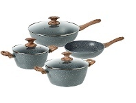 Harris Scarfe Bergner 4pc Granito Aluminium Cookset offer