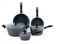 Harris Scarfe Smith+Nobel 5pc Pro Stone Plus Black Cookset offer