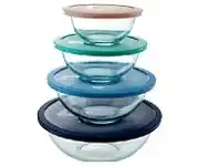 Pyrex 8pc Smart Essentials Mixing Bowl Set
