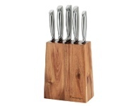 Harris Scarfe Stanley Rogers 6pc Tapered Vertical Knife Block offer