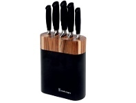 Harris Scarfe Stanley Rogers 6pc Black Oval Knife Block offer
