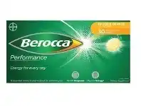 Berocca Performance Mango & Orange Effervescent Tablets 30 Pack