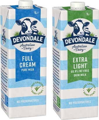 IGA Devondale long life milk 1 litre selected varieties offer
