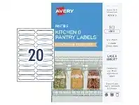 Officeworks Avery Rectangle Labels 66 x 15mm White 80 Pack offer