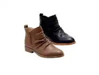 Harris Scarfe Hush Puppies Chateau Leather Ruched Boot with Side Zip offer