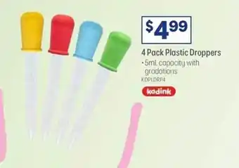 Officeworks Kadink plastic droppers offer
