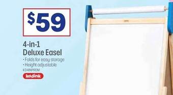 Officeworks Kadink 4-in -1 deluxe easel offer