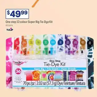 Officeworks One step 12 colour super big tie-dye kit offer