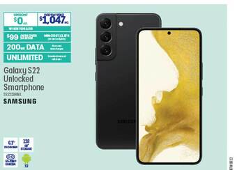 Officeworks Samsung galaxy s22 unlocked smartphone offer