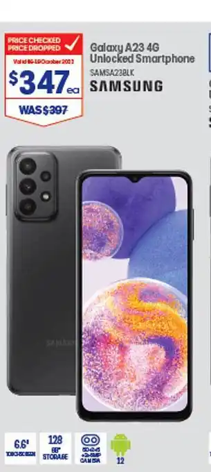 Officeworks Samsung galaxy a23 4g smartphone offer