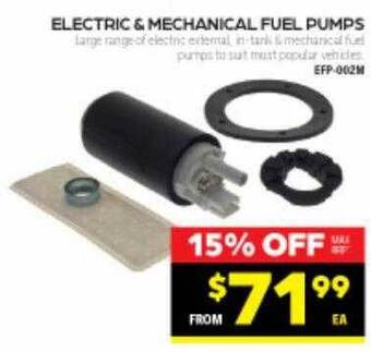 Autopro Electric & mechanical fuel pumps offer