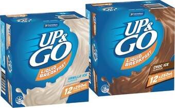IGA Sanitarium Up & Go 12x250mL Selected Varieties offer