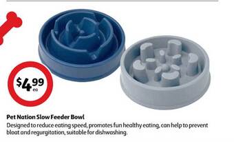 Coles Pet nation slow feeder bowl offer