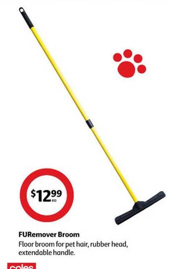 Coles Furemover broom offer