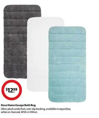 Deca home escape bath rug