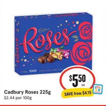 IGA Cadbury roses 225g offer