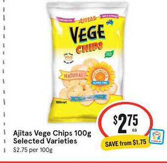 Ajitas vege chips 100g