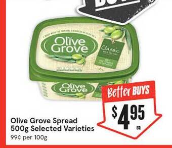 IGA Olive grove spread 500g offer