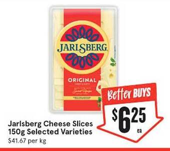IGA Jarlsberg cheese slices 150g offer