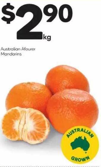 Woolworths Australian afourer mandarins offer