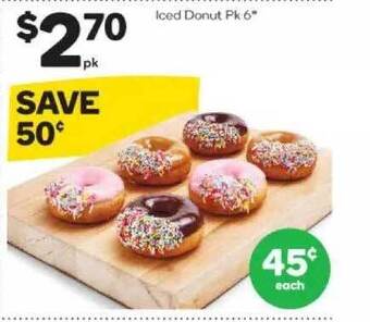 Woolworths Iced donut offer