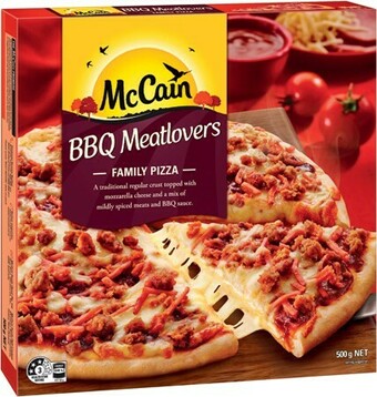 IGA McCain Family or Ultra Thin Crust Pizza 310-500g Selected Varieties offer