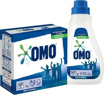 IGA OMO Front & Top Loader Laundry Liquid 1 Litre or Powder 1kg Selected Varieties offer