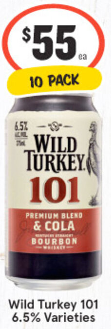 IGA Liquor Wild Turkey 101 6.5% Varieties offer