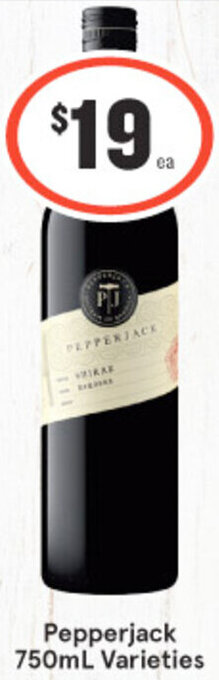 IGA Liquor Pepperjack 750ml Varieties offer