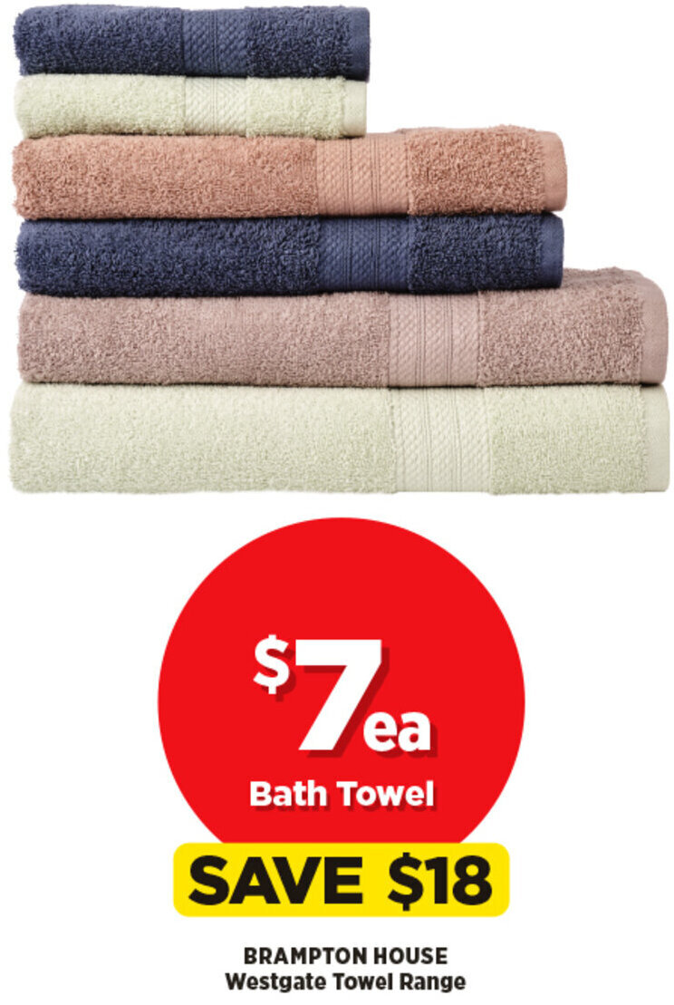 Brampton House Westgate Towel Range offer at Spotlight