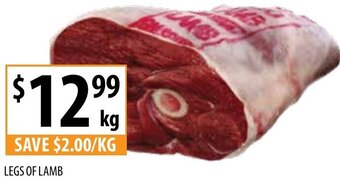 Supabarn Legs Of Lamb offer