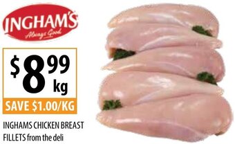 Supabarn Inghams Chicken Breast Fillets From The Deli offer