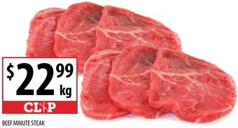 Supabarn Beef Minutes Steak offer