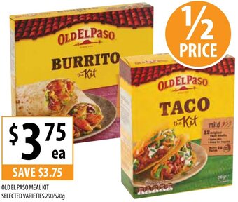 Old El Paso Meal Kit Selected Varieties 290/520g